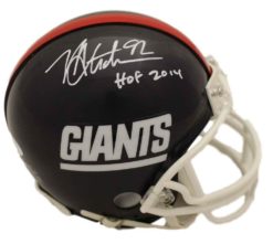 Michael Strahan Autographed/Signed New York Giants TB Mini Helmet HOF JSA 22498