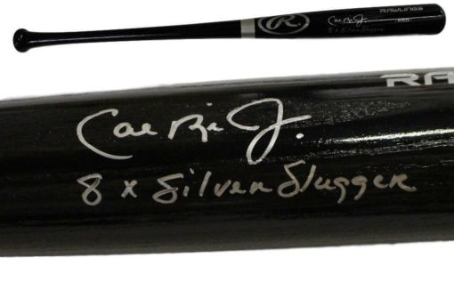Cal Ripken Jr Autographed Baltimore Orioles Black Rawlings Bat 8x SS JSA 22505