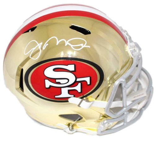 Joe Montana Autographed San Francisco 49ers Chrome Replica Helmet BAS 22520