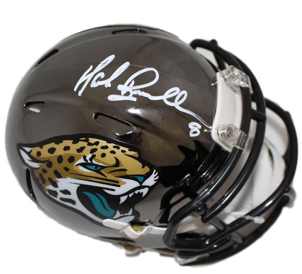 Mark Brunell Autographed Jacksonville Jaguars Chrome Mini Helmet BAS