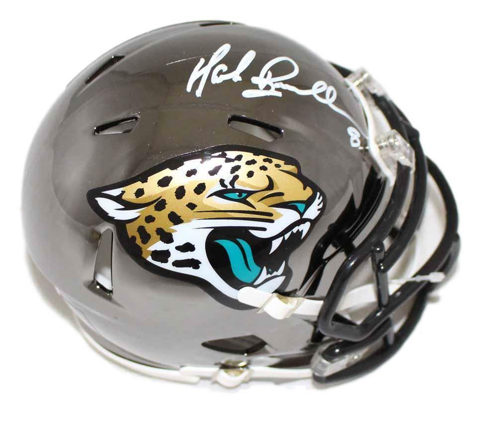 Mark Brunell Autographed Jacksonville Jaguars Chrome Mini Helmet BAS
