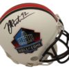 Michael Strahan Autographed/Signed Hall Of Fame Mini Helmet JSA 22533