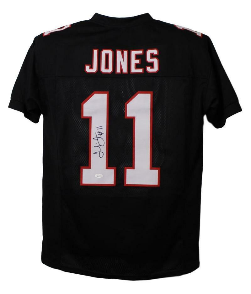 Julio Jones Autographed/Signed Atlanta Falcons XL Black Jersey JSA 22535