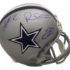 Dallas Cowboys Triplets Autographed Replica Helmet Aikman Emmitt Irvin BAS 22549