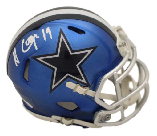 Amari Cooper Autographed Dallas Cowboys Riddell Blaze Mini Helmet JSA  22576