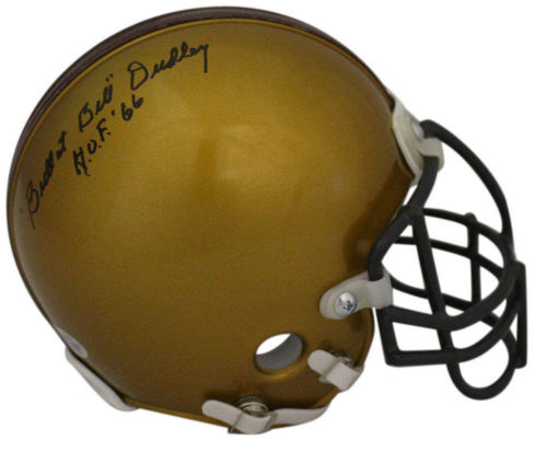 Bill Dudley Signed Washington Redskins TB Custom Mini Helmet HOF BAS 22619