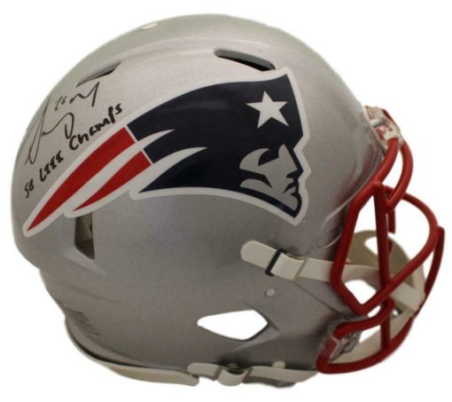 Sony Michel Signed New England Patriots Speed Proline Helmet SB Champs BAS 22636