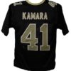 Alvin Kamara Autographed/Signed New Orleans Saints XL Black Jersey BAS  22640
