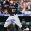 Trevor Story Autographed/Signed Colorado Rockies 8x10 Photo JSA 22650 PF