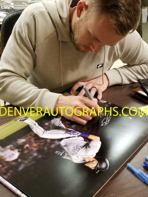 Trevor Story Autographed Colorado Rockies 16x20 Photo 1st Career HR JSA 22653 PF