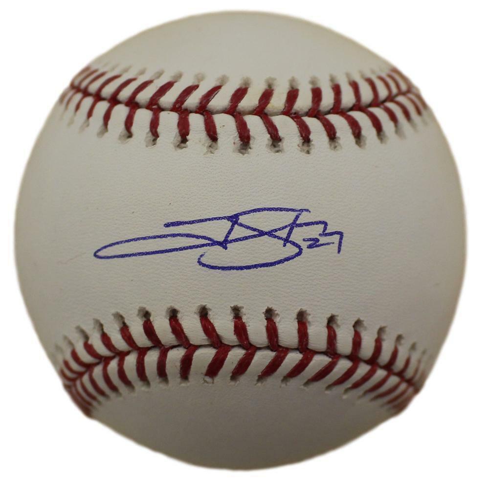 Trevor Story Autographed/Signed Colorado Rockies OML Baseball JSA 22654