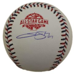 Trevor Story Autographed Colorado Rockies 2018 All Star Baseball JSA 22657