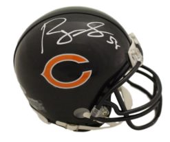 Roquan Smith Autographed/Signed Chicago Bears Mini Helmet BAS 22661