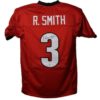 Roquan Smith Autographed/Signed Georgia Bulldogs Red XL Jersey BAS 22662