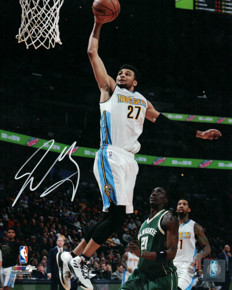 Jamal Murray Autographed/Signed Denver Nuggets 8×10 Photo 22669 PF