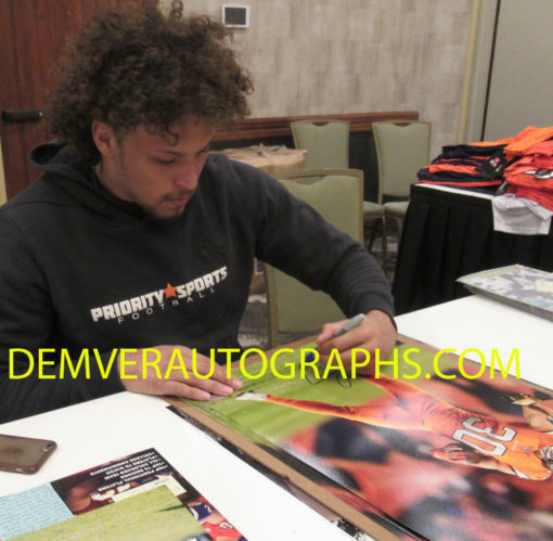 Phillip Lindsay Autographed/Signed Denver Broncos 16x20 Photo JSA 22686 PF