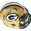 Davante Adams Autographed/Signed Green Bay Packers Chrome Mini Helmet JSA 22700