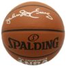 Julius Dr J Erving Autographed Philadelphia 76ers Spalding Basketball BAS 22704