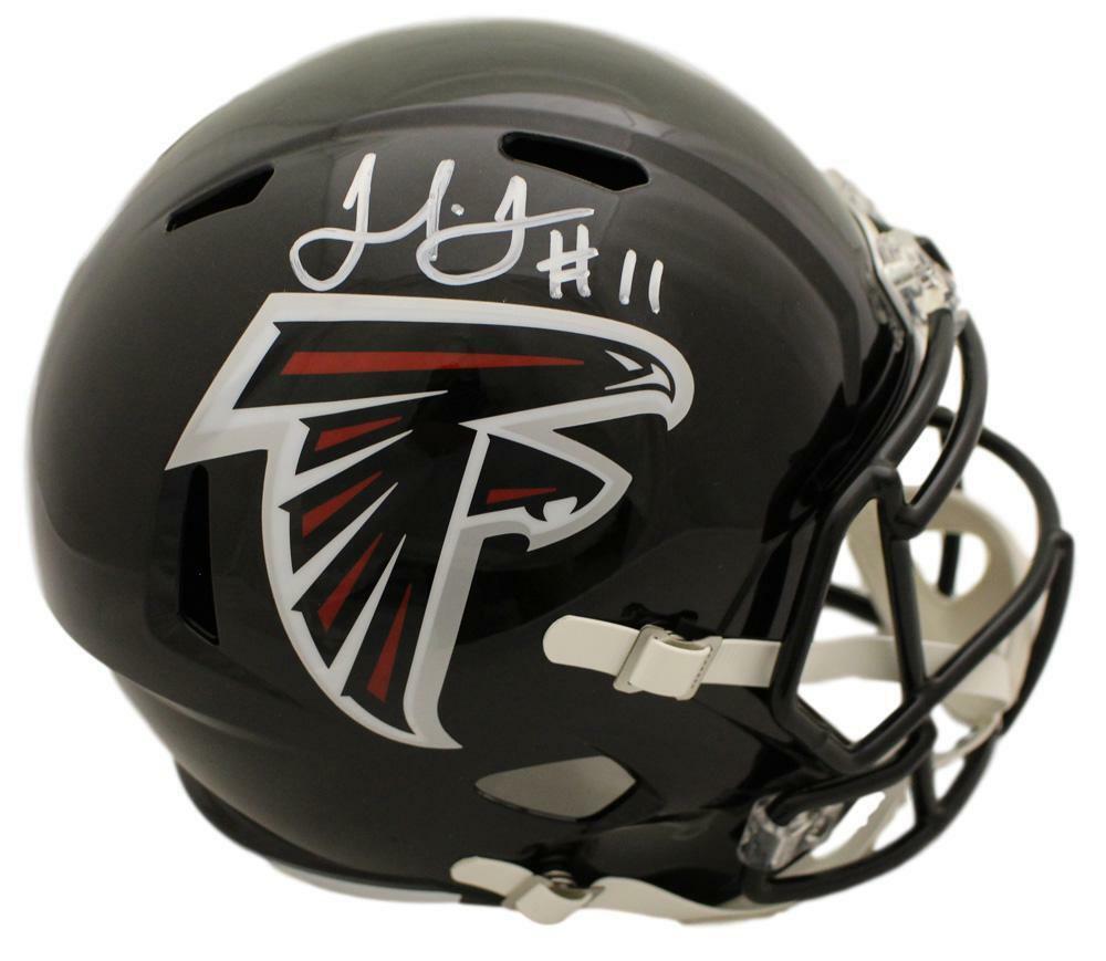JSA Authentic Julio Jones Autographed Signed Atlanta Falcons Full Size Authentic Speed Revolution Helmet 