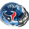 JJ Watt Autographed/Signed Houston Texans Chrome Riddell Mini Helmet JSA 22710