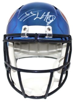 JJ Watt Autographed/Signed Houston Texans Chrome Replica Helmet JSA 22712