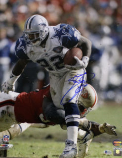 Emmitt Smith Autographed/Signed Dallas Cowboys 16x20 Photo BAS 22722