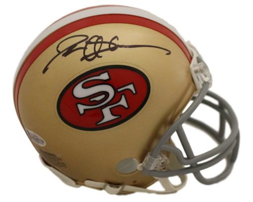 Deion Sanders Autographed/Signed San Francisco 49ers Mini Helmet BAS 22735