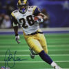 Marshall Faulk Autographed Los Angeles Rams 16x20 Photo SB XXXVI BAS 22749 PF