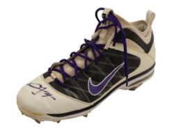 Dexter Fowler Autographed Colorado Rockies Game Used Airmax Left Cleat 22754