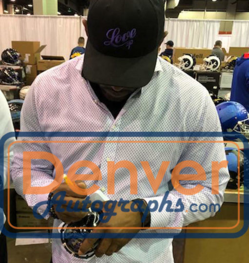 Ray Lewis Autographed/Signed Baltimore Ravens Chrome Mini Helmet BAS 22758