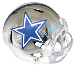 Amari Cooper Autographed/Signed Dallas Cowboys Chrome Replica Helmet JSA 22778