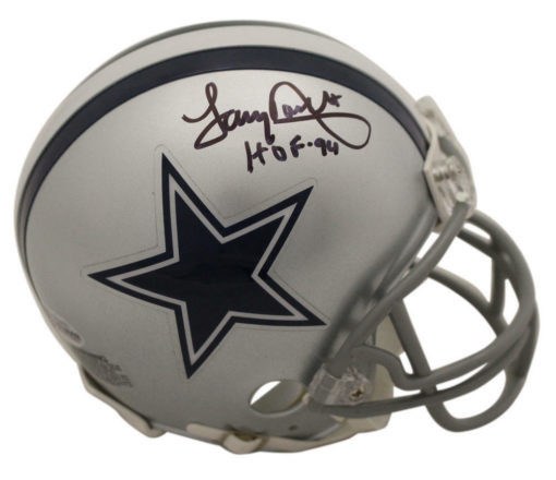 Tony Dorsett Autographed/Signed Dallas Cowboys Mini Helmet HOF BAS 22790