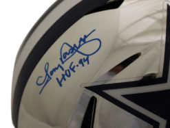Tony Dorsett Autographed Dallas Cowboys Replica Chrome Helmet HOF BAS 22794