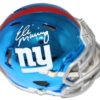 Eli Manning Autographed/Signed New York Giants Chrome Mini Helmet Steiner 22811