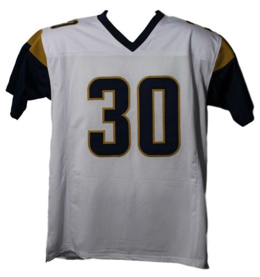 Todd Gurley Autographed/Signed Los Angeles Rams Size XL White Jersey BAS 22815