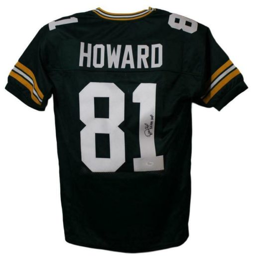 Desmond Howard Autographed Green Bay Packers XL Green Jersey MVP JSA 22836