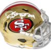 Deion Sanders Autographed San Francisco 49ers Chrome Mini Helmet HOF BAS 22837