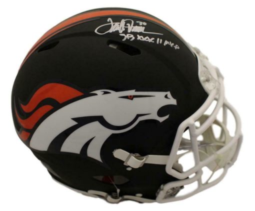 Terrell Davis Autographed Denver Broncos Black Authentic Helmet MVP Radtke 22864