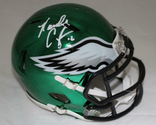 Randall Cunningham Autographed Philadelphia Eagles Chrome Mini Helmet BAS 22873