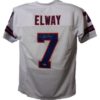 John Elway Autographed/Signed Denver Broncos  Size XL TB White Jersey BAS 22886
