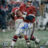 John Elway Autographed/Signed Denver Broncos 8x10 Photo Snow BAS 22891