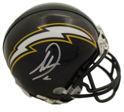 Antonio Gates Autographed/Signed San Diego Chargers T/B Mini Helmet BAS 22927