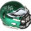 Brian Dawkins Autographed Philadelphia Eagles Chrome Mini Helmet JSA 22937
