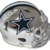 Michael Irvin Autographed Dallas Cowboys Chrome Mini Helmet BAS 22951