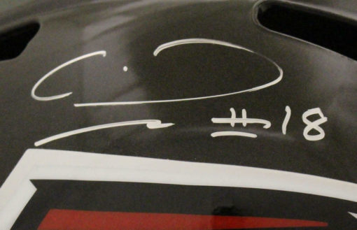 Calvin Ridley Autographed Atlanta Falcons FS Speed Replica Helmet GTSM 22953