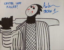 Ari Lehman Signed Friday The 13th Sketch 11x14 Canvas Lake Killer JSA 22962
