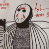 Ari Lehman Signed Friday The 13th Sketch 11x14 Canvas I Never Die JSA 22970