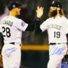Nolan Arenado & Charlie Blackmon Signed Colorado Rockies 16x20 Photo MLB 22987