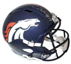 Courtland Sutton Autographed Denver Broncos Speed Replica Helmet JSA 22990