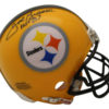 Joe Greene Signed Pittsburgh Steelers 75th Anniversary Mini Helmet HOF OA 23056